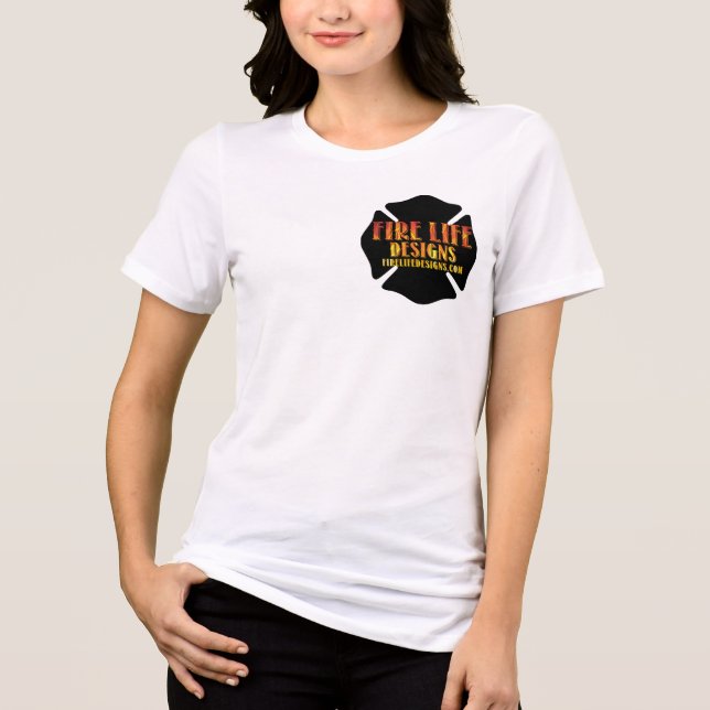 FIRE LIFE DESIGN CO [logo 1] Tri-Blend Shirt (Front)