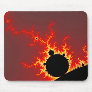 Fire Lightning Mouse Pad