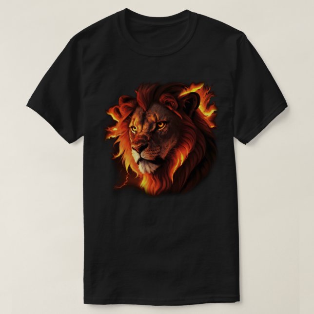 Fire Lion T-Shirt (Design Front)