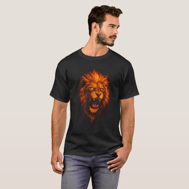 Fire Lion T-Shirt (Front Full)