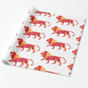 Fire Lions Wrapping Paper