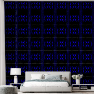 Fire Lotus Midnight Blue 2 Wallpaper