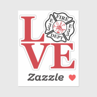 FIRE LOVE maltese with station number [FL9]