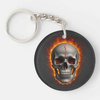 Fire man keychain style 