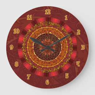 Fire Mandala Clock