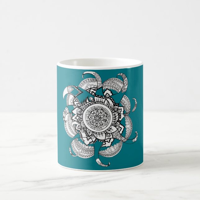 Fire mandala coffee mug (Center)