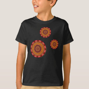 Fire Mandala Kid's and Baby Dark Shirt