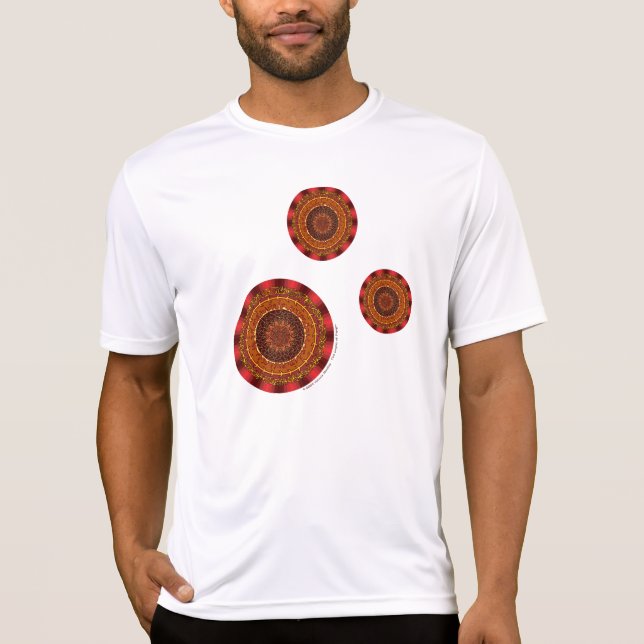 Fire Mandala Men's Light Shirt (Front)