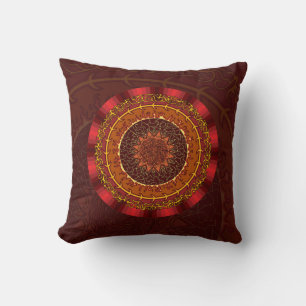 Fire Mandala Pillow