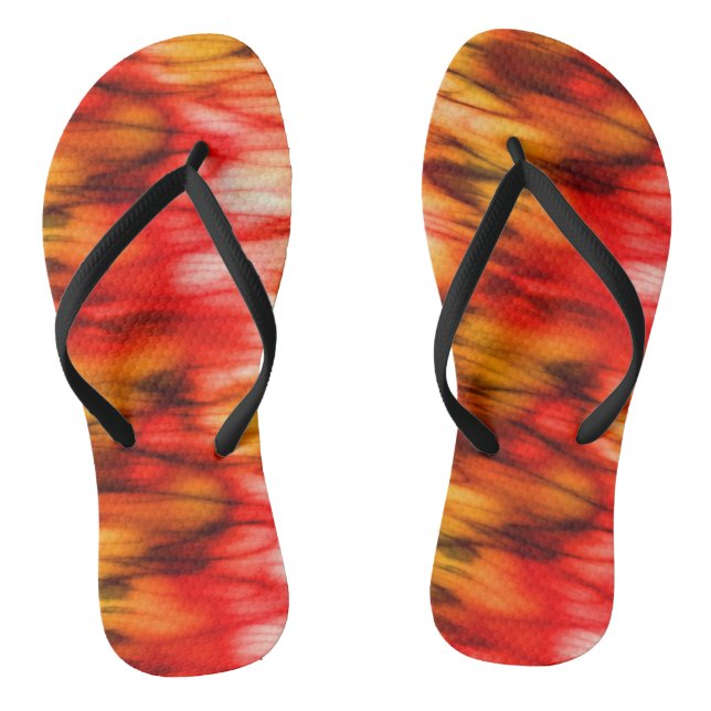 Fire Marble Abstract Jandals (Footbed)