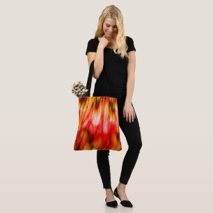 Fire Marble Abstract Tote Bag
