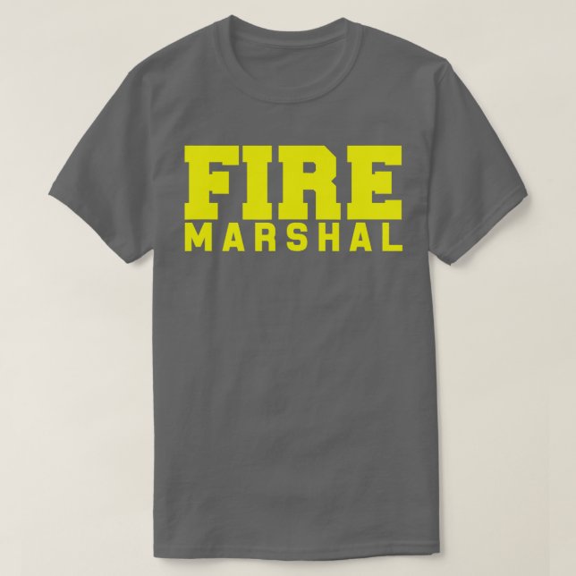 Fire Marshal Commissioner Firefighters Investigato T-Shirt (Design Front)