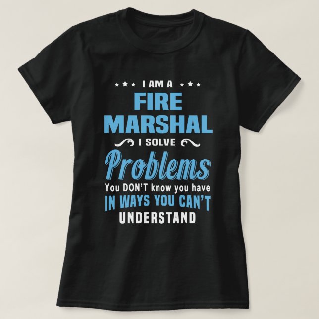 Fire Marshal T-Shirt (Design Front)