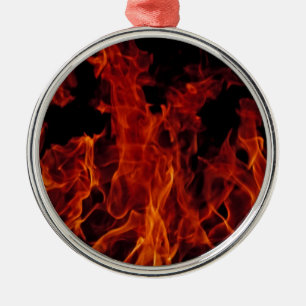 Fire Metal Tree Decoration