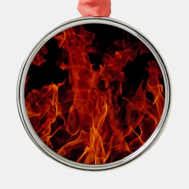 Fire Metal Tree Decoration (Front)