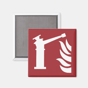  Fire Monitor Safety Sign Magnet