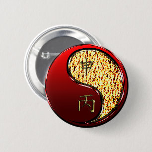 Fire Monkey 6 Cm Round Badge