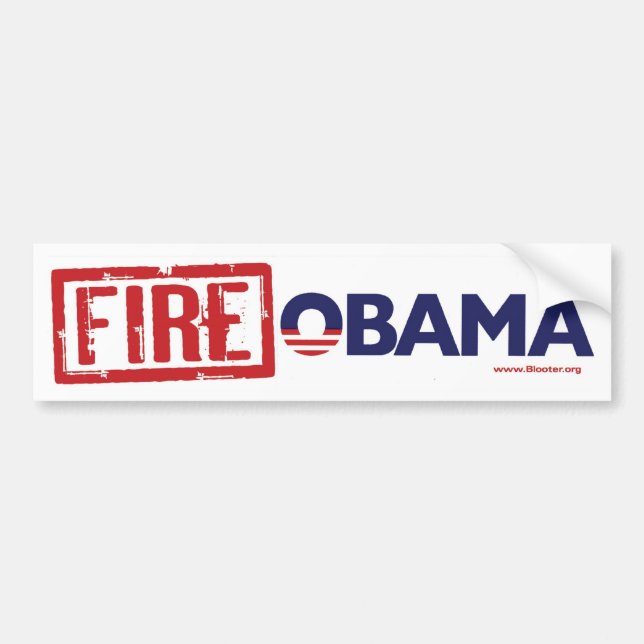 Fire Obama Bumper Sticker (Front)