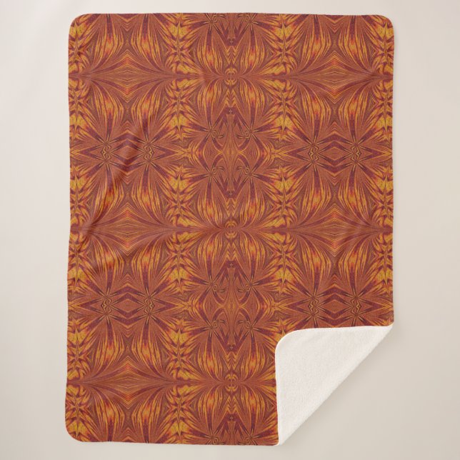 Fire of Itzpapalotl 108 Sherpa Blanket (Front)