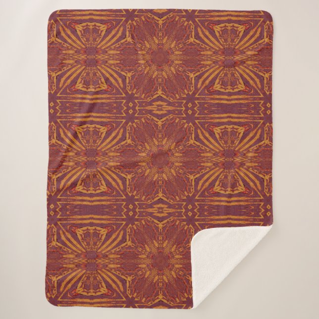 Fire of Itzpapalotl 141 Sherpa Blanket (Front)