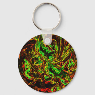 Fire of moon key ring