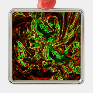 Fire of moon metal tree decoration