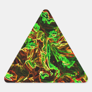 Fire of moon triangle sticker