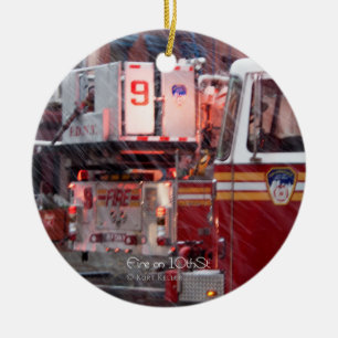 Fire On 10th ST Ceramic Tree Decoration