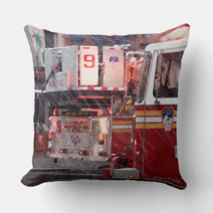 Fire On 10th ST Cushion