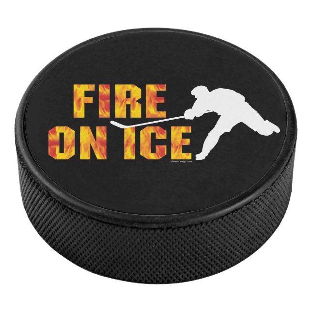 Fire On Ice (hockey) Hockey Puck (3/4)