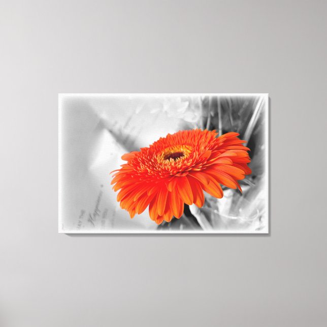 Fire on petals canvas print (Front)