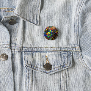 Fire Opal 3 Cm Round Badge