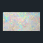 fire opal faux chunky glitter desk mat<br><div class="desc">opal inspired design desk mat</div>