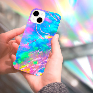 fire opal faux foil iPhone case