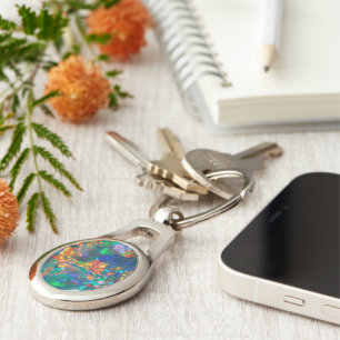 Fire Opal Key Ring