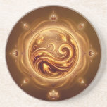 Fire Oracle Orb  Coaster<br><div class="desc">The Fire Oracle Orb embodies the essence of passion, power, and transformation. Encased within a radiant sphere of glowing embers and flowing flame, it represents the inner fire that fuels confidence, courage, and personal evolution. With rich tones of gold, amber, and deep crimson, this design captures the balance between intensity...</div>
