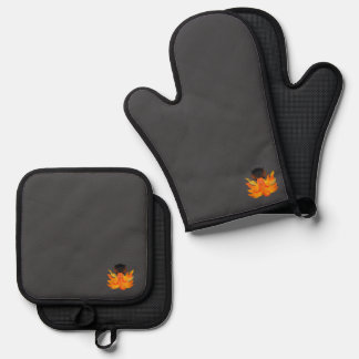 fire  oven mitt & pot holder set