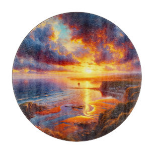 Fire Over the Coast Cutting Board