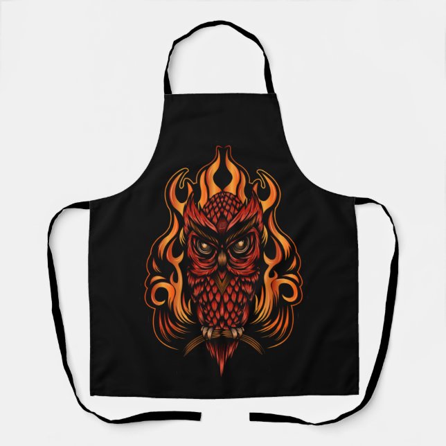 Fire Owl Apron (Front)
