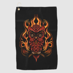 Fire Owl Golf Towel