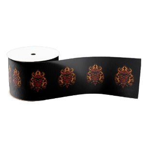 Fire Owl Grosgrain Ribbon