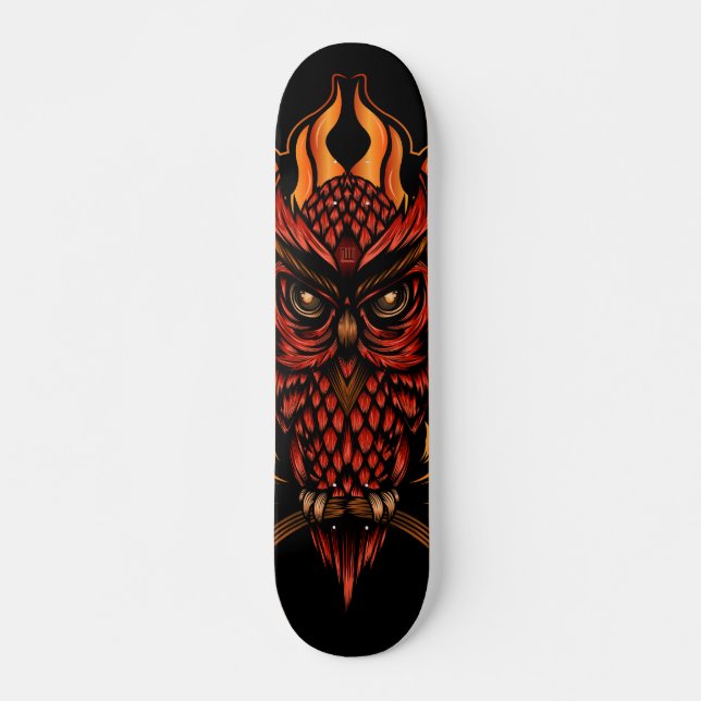 Fire Owl Skateboard (Front)