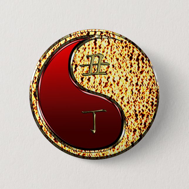 Fire Ox 6 Cm Round Badge (Front)