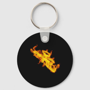 Fire Paintball Paintballer Key Ring