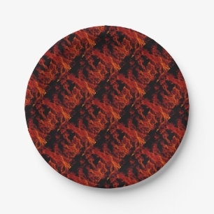 Fire Paper Plate