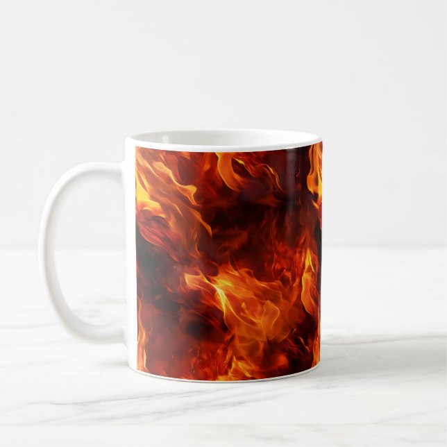 Fire Pattern Coffee Mug (Left)