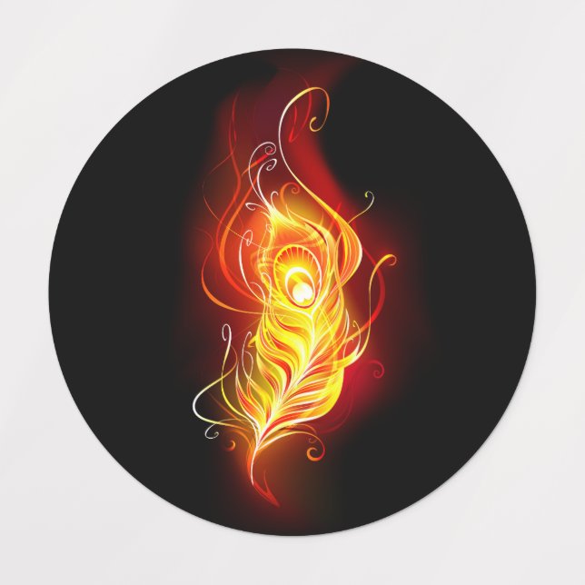 Fire Peacock Feather (Design 1)
