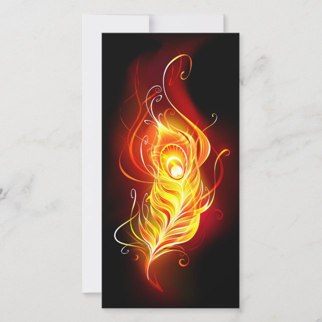 Fire Peacock Feather Announcement (Front)