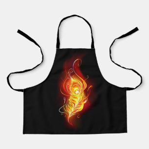Fire Peacock Feather Apron