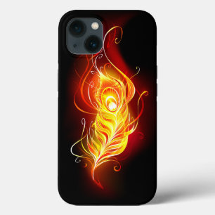 Fire Peacock Feather iPhone 13 Case